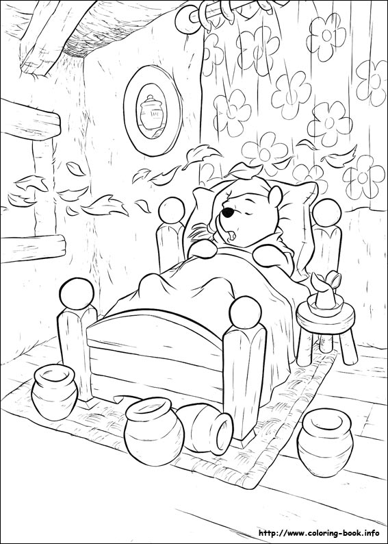 Winnie the Pooh coloring picture